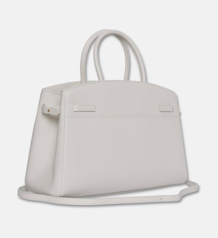 Demellier The Midi Hudson Crossbody Bag, Beige, Packshot View