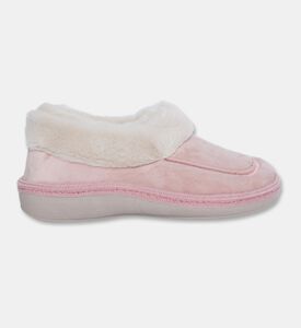 Salvi Faux-fur Trim Velvet-like Loafers, Light-pink, Eu-41, Packshot View