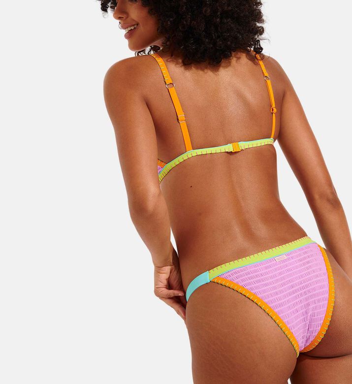 قطعة بيكيني سفلية مطرزة متعددة الألوان