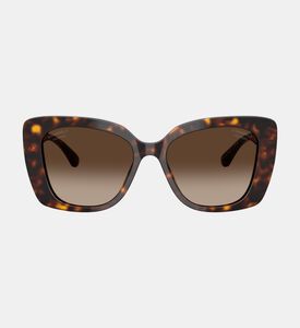 Chanel Crystal-embellished Square Sunglasses, Terracotta, Packshot View