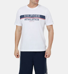 تيشيرت قطن بطبعة أحرف العلامة