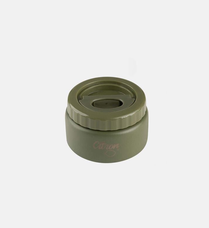 Logo-print Stainless Steel Food Jar