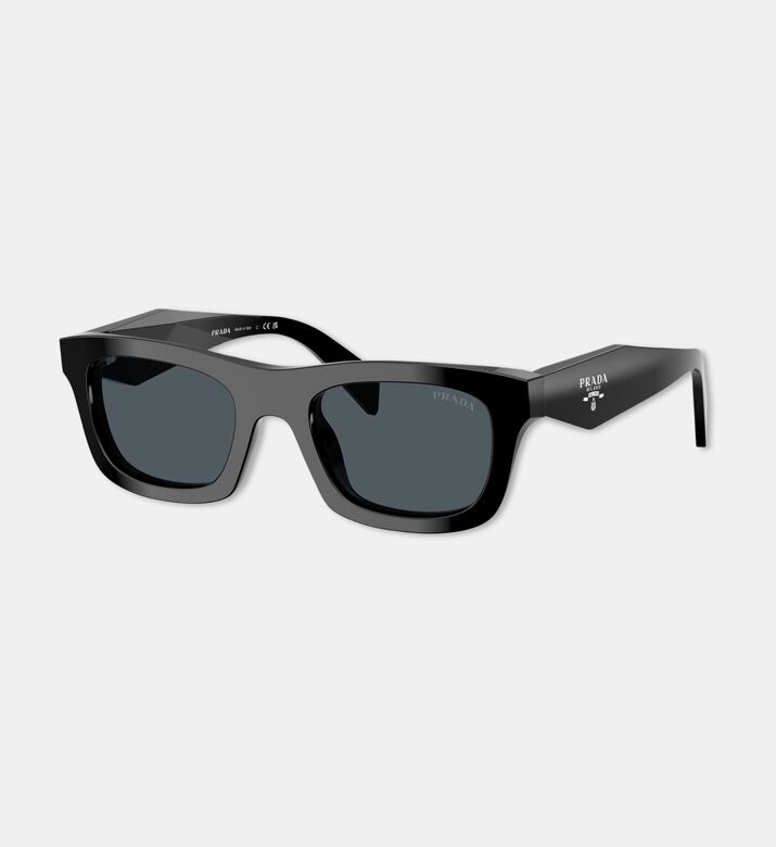 Prada Square-shaped Acetate Black Frame Sunglasses, Packshot View