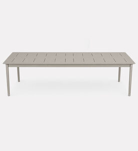 Home Deco and More Aluminum Butterfly-extension Dining Table, Taupe, Packshot View
