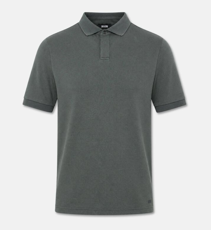 Drykorn Short-sleeve Polo Shirt, Green, M, Packshot View