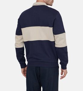 Half-zip Closure Polo Sweatshirt