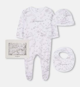 طقم بيجامة بقبعة ومريلة 3 قطع