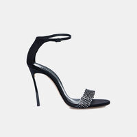 Satin High Blade Heel Sandals