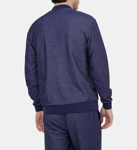 Zip-up Cotton-blend Sweatshirt