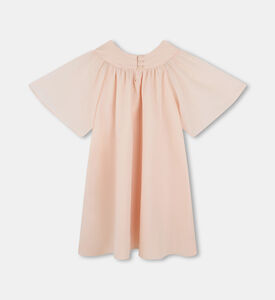 Organic Cotton Gathered Short-sleeved Dress