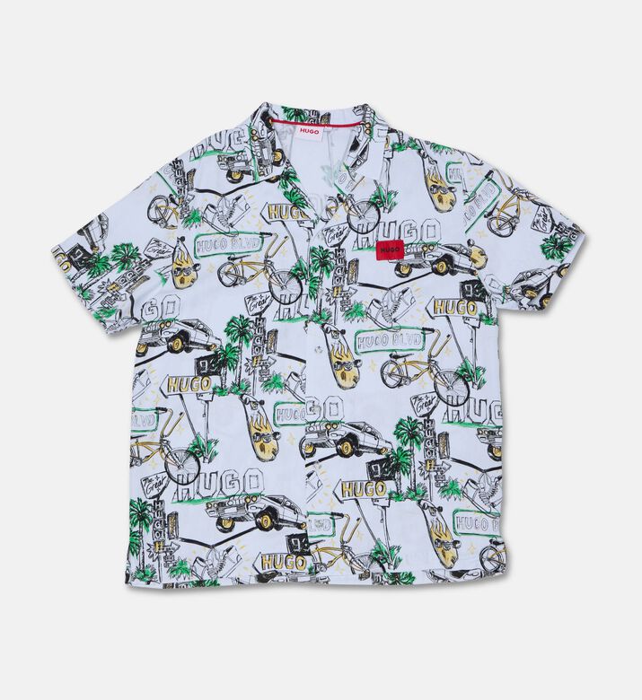 Hugo All-over Print Short-sleeve Shirt, Packshot View