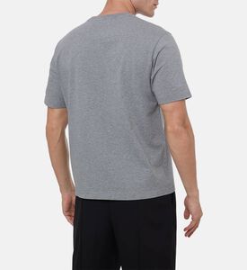 Maison Kitsune Casual Fox-embroidery T-shirt, Grey, Xl, Model View