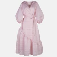Puff-sleeve Flared Dress