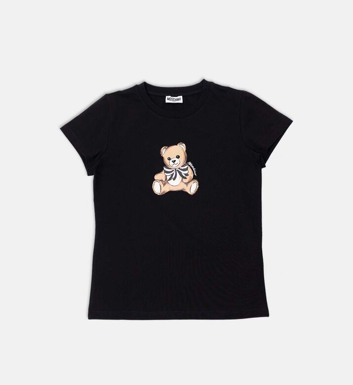 Teddy Bear-print Crewneck T-shirt