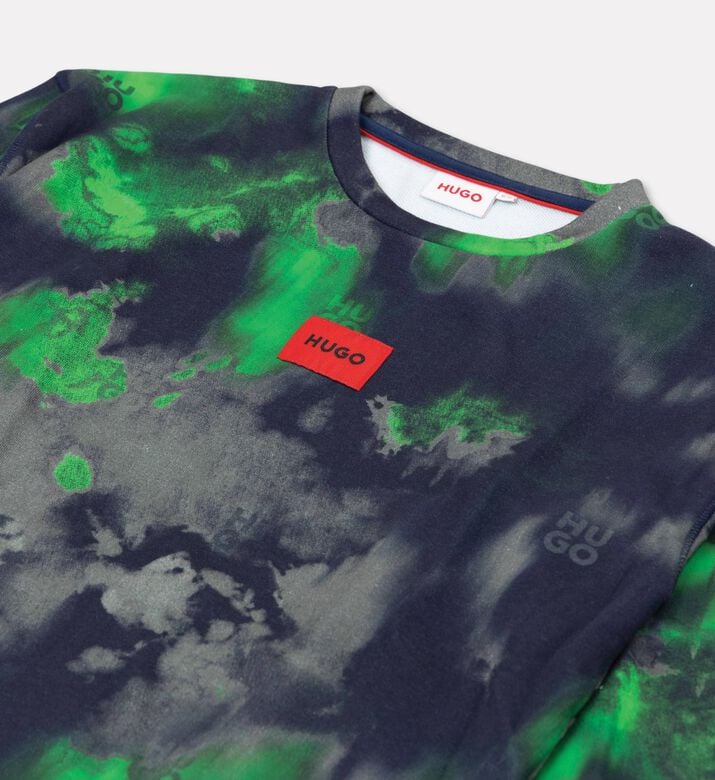 Hugo Tie-dye Long-sleeve Sweatshirt, Packshot View