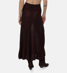 Ba and Sh Elastic Waistband Flared Skirt, Model View