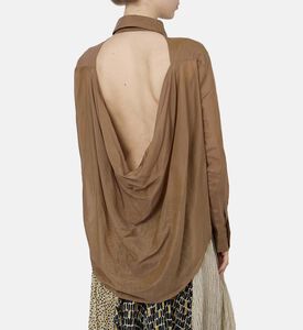 Lele Mesh Button-down Shirt