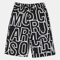 All-over Letter Print Shorts