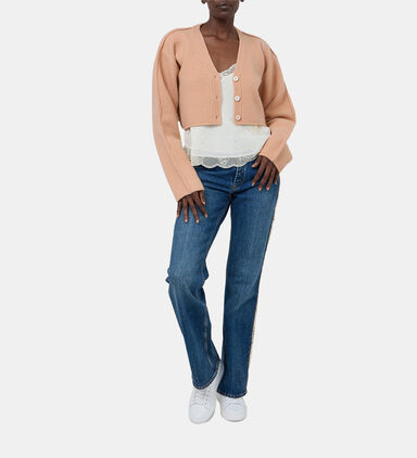 Long-sleeve Cropped Cardigan