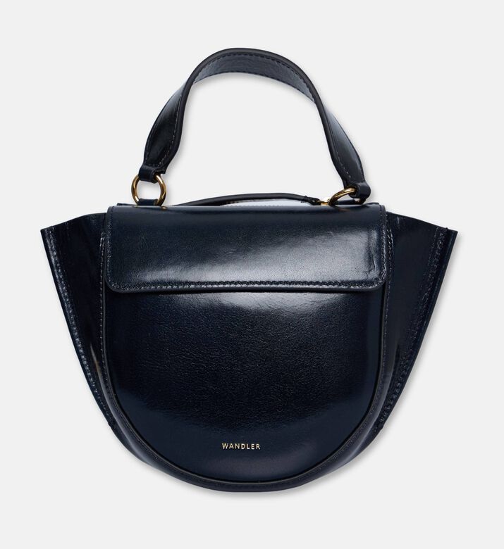 Wandler Hortensia Lizard Piccola Bag, Navy, Packshot View