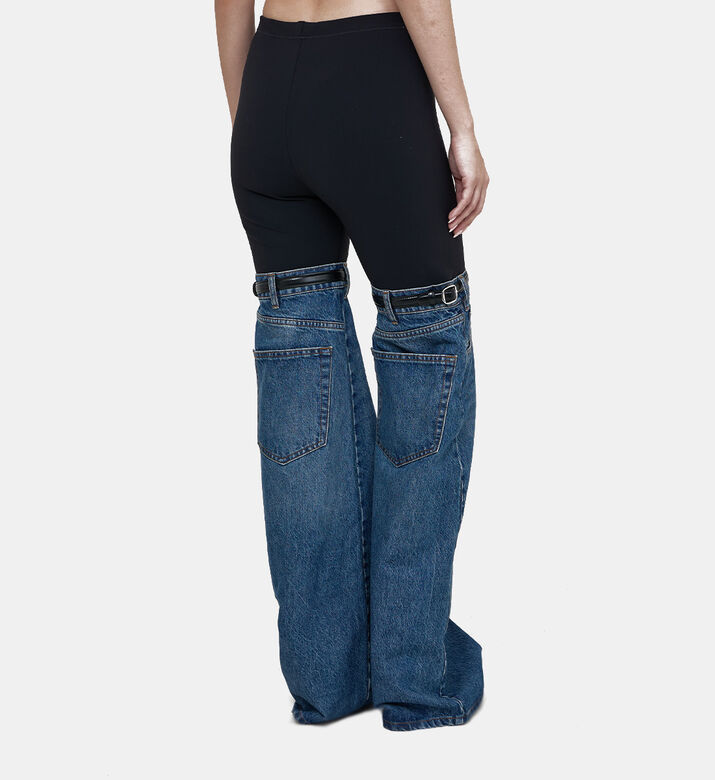 بنطال جينز واسع بخامات متنوعة