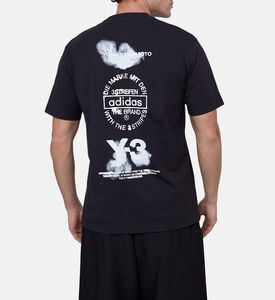 تيشيرت قطن بياقة دائرية وأكمام قصيرة