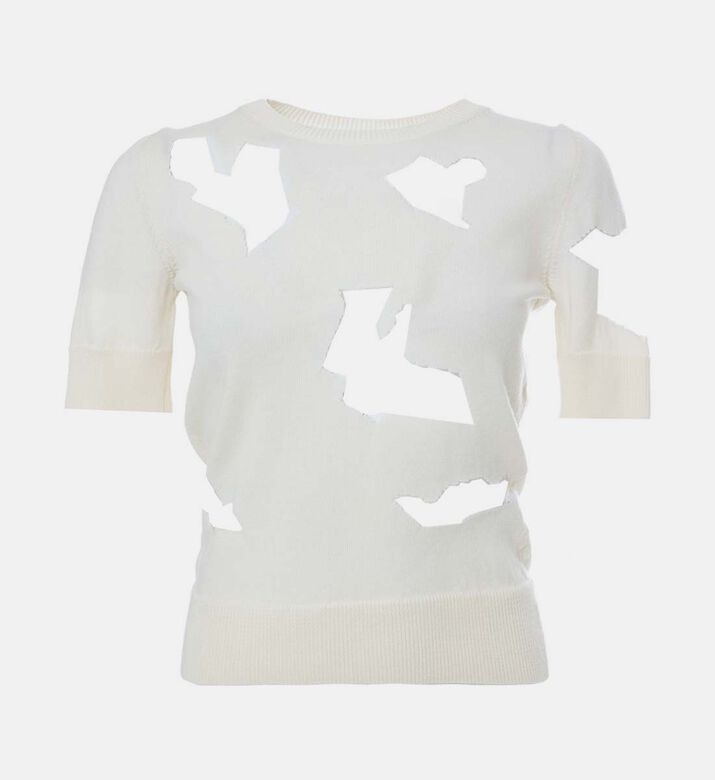 Knitted Short-sleeve Sweatshirt
