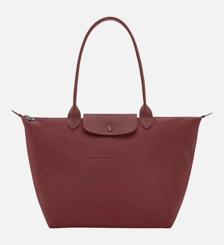 Longchamp Foldable Nylon Top-handle Tote Bag, Burgundy, Packshot View
