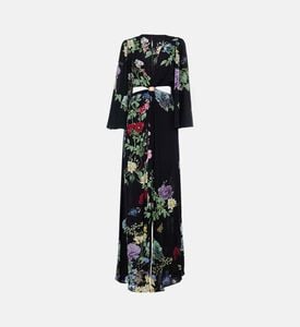 Floral Side Cut-outs Maxi Dress Floral Side Cut-outs Maxi Dress