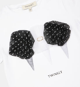 Cotton Polka Dot Applique T-shirt Cotton Polka Dot Applique T-shirt