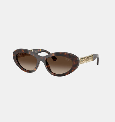 Cat-eye Tortoise Pattern Sunglasses 54