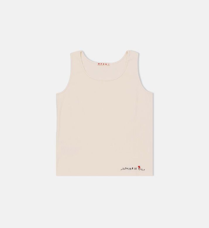 Logo-embroidered Tank Top