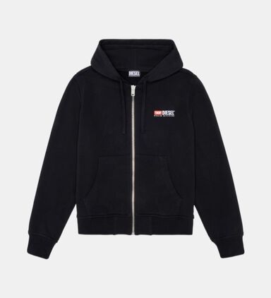 Cotton Jersey Zip-up Hoodie