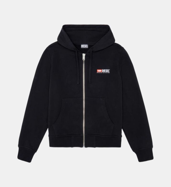 Cotton Jersey Zip-up Hoodie