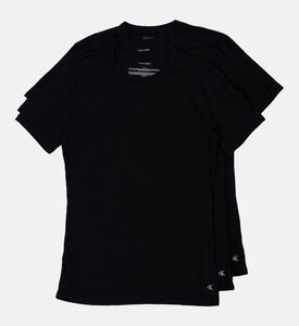 Calvin Klein Logo-embroidery 3-pack Crewneck Top, Black, Xxl, Packshot View