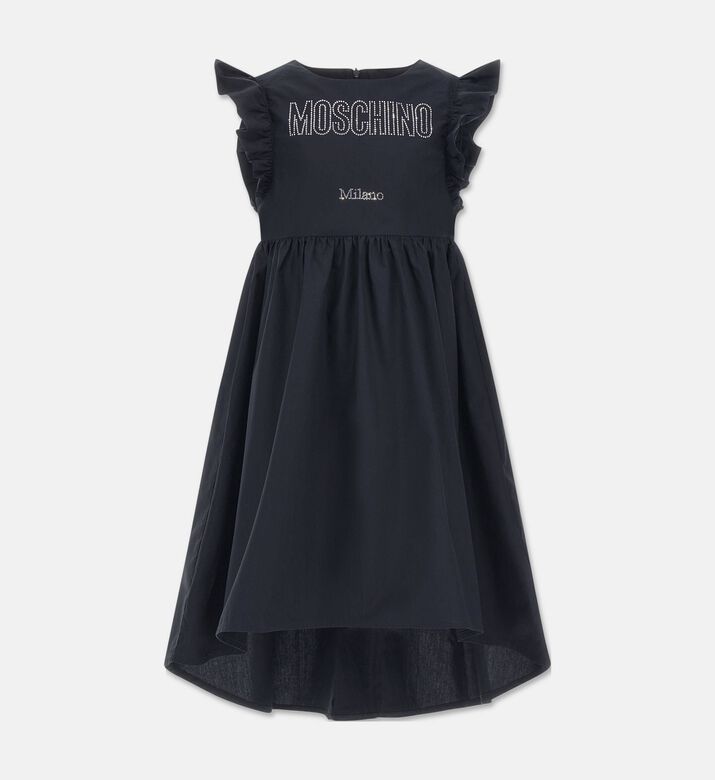 Moschino BKT Rhinestone-embellished Ruffle Sleeves Dress, Packshot View