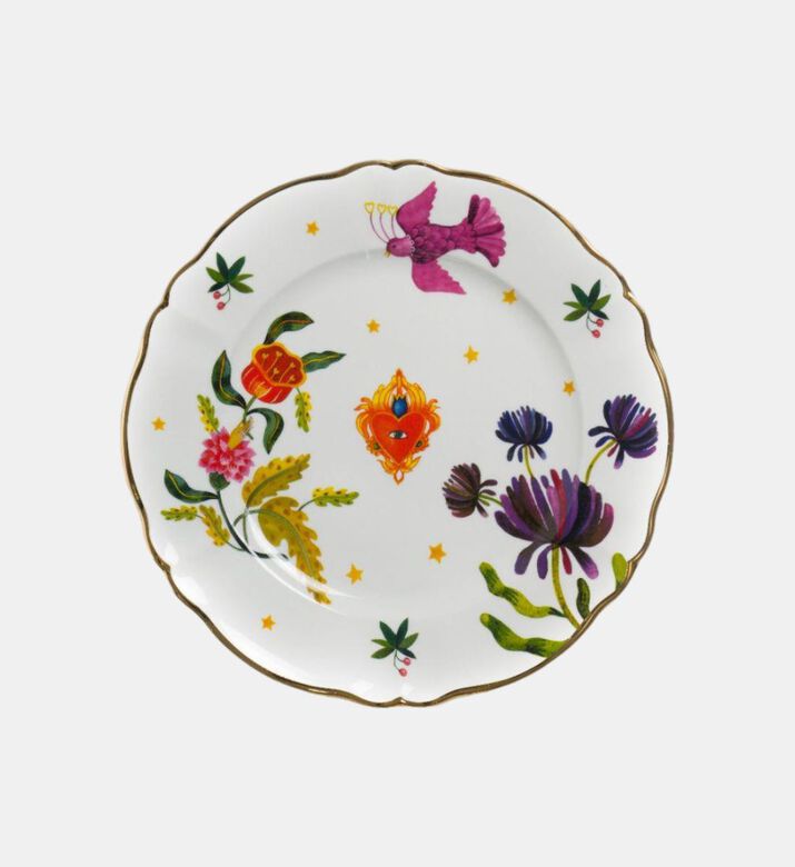 Round Floral Porcelain Platter