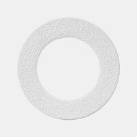 L Couture Wide Rim Dinner Plates - 28 Cm