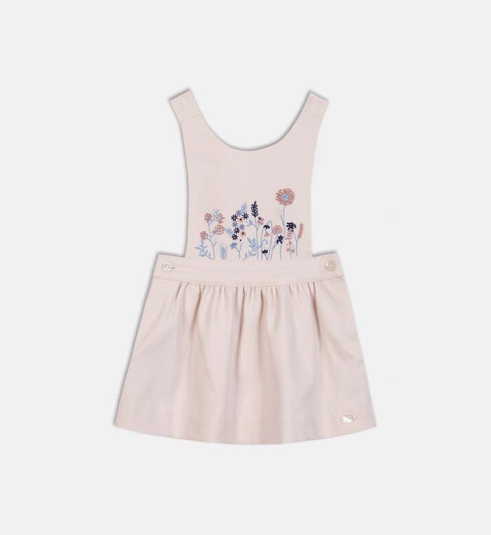 Cross-strap Embroidered Dress
