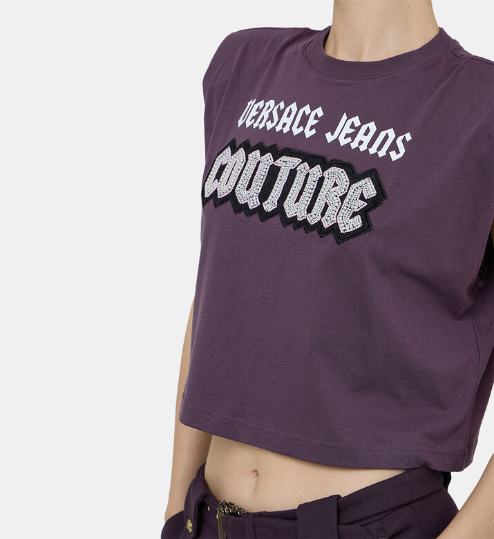 Cotton Sleeveless Crop Top