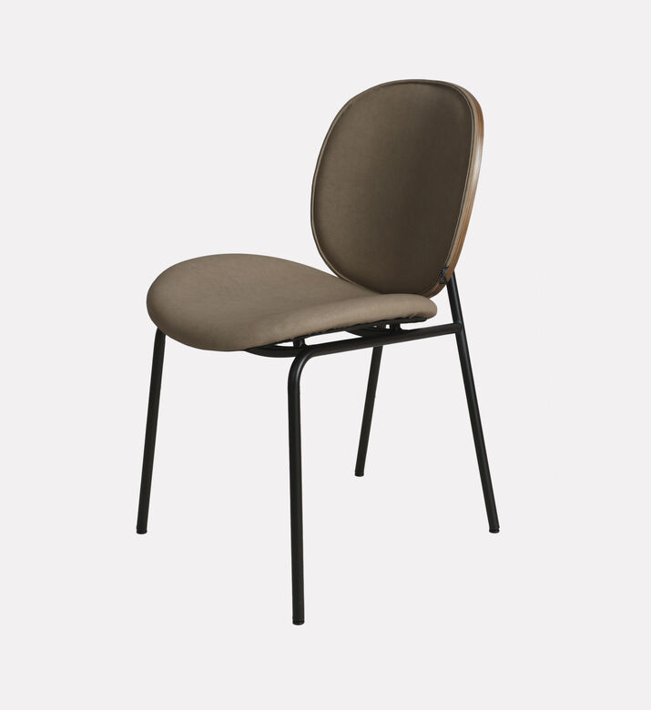 Home Deco and More Sahara Leather Dining Chair, Beige, Packshot View