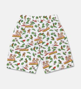 Moschino BKT All-over Animal-print Swim Trunks, Packshot View