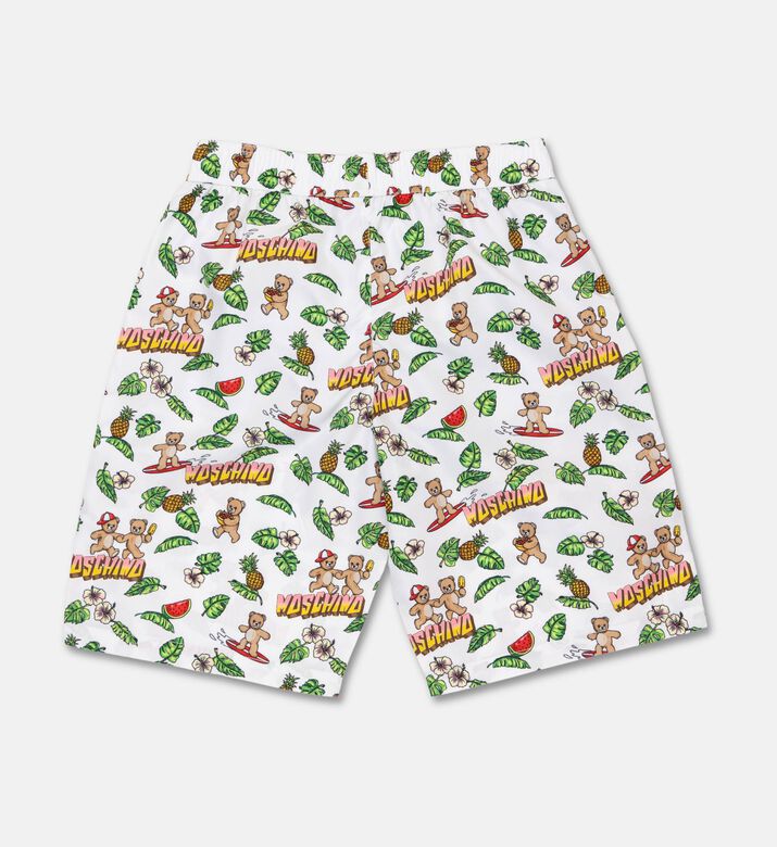 Moschino BKT All-over Animal-print Swim Trunks, Packshot View