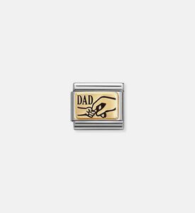 Composable Classic 18k Gold Dad Hand Plate Composable Classic 18k Gold Dad Hand Plate