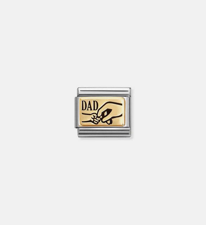 Composable Classic 18k Gold Dad Hand Plate Composable Classic 18k Gold Dad Hand Plate