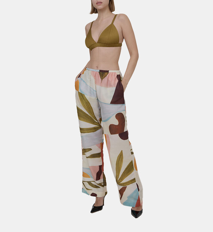 Elastic-strap Triangle Bralette