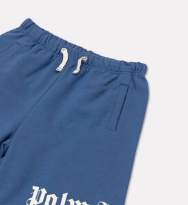 Palm Angels Sweatshort Overlogo, Blue, 8y, Packshot View