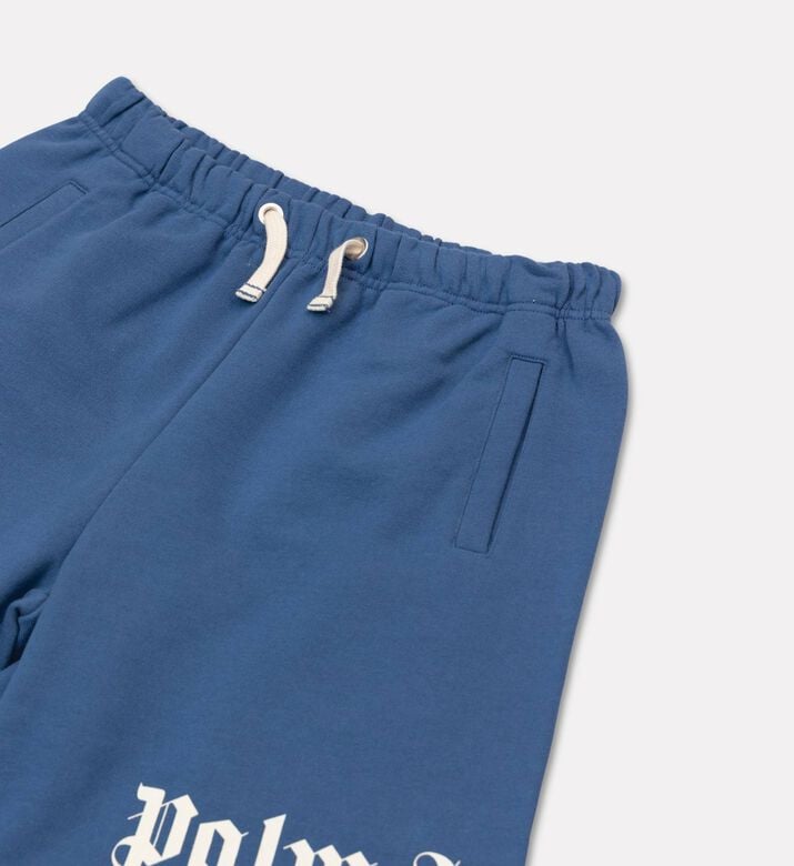 Palm Angels Sweatshort Overlogo, Blue, 8y, Packshot View