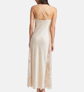 Embroidered Flower Long Cover-up