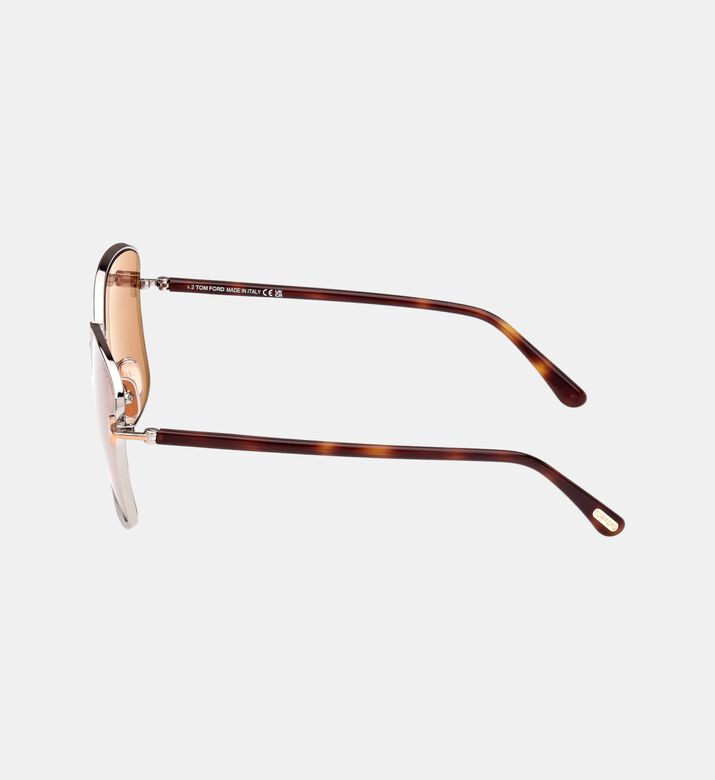 Square Tortoiseshell Temple Sunglasses 57